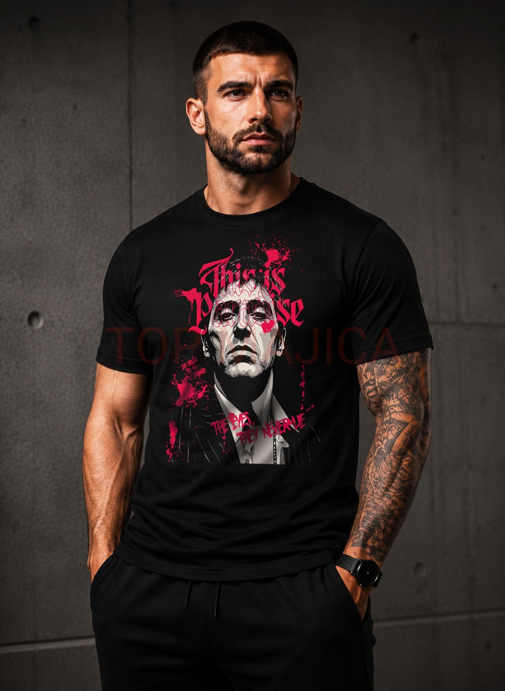 Al Pacino - This is paradise majica crna Al Pacino this is paradise majica crna