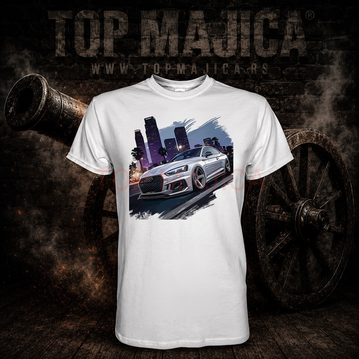 Audi A5 silver - Majica bela Audi A5 silver majica bela