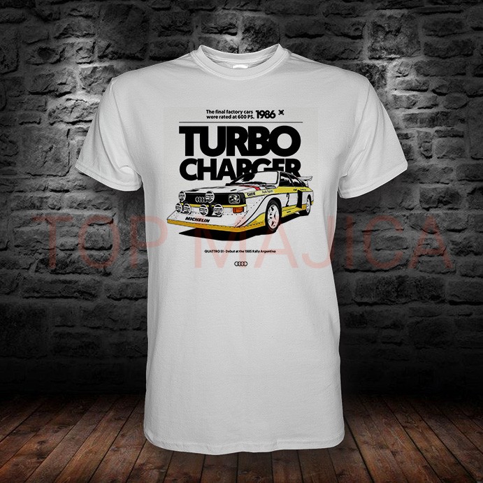 Audi S1 1986 Turbo - Majica bela Audi s1 1986 turbo charger