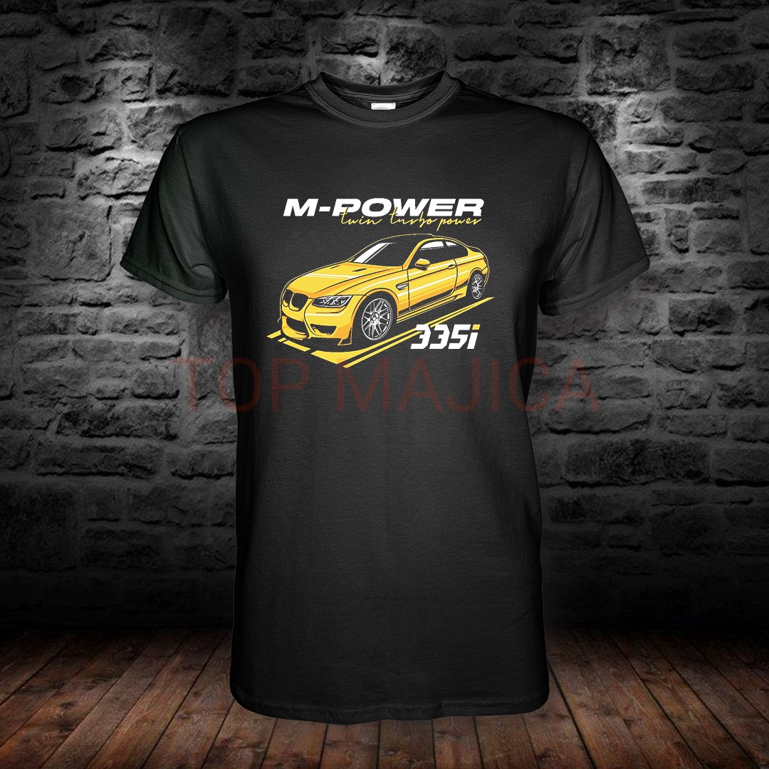 BMW 335i M power - Majica crna BMW 335i m power twin turbo