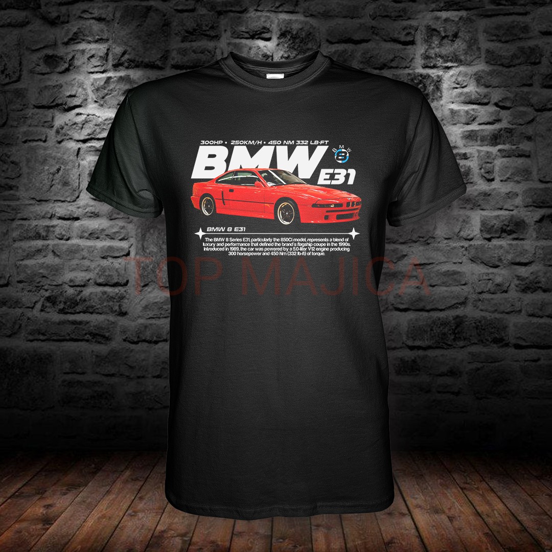 BMW 8 - E31 - Majica crna BMW 8 E31 majica