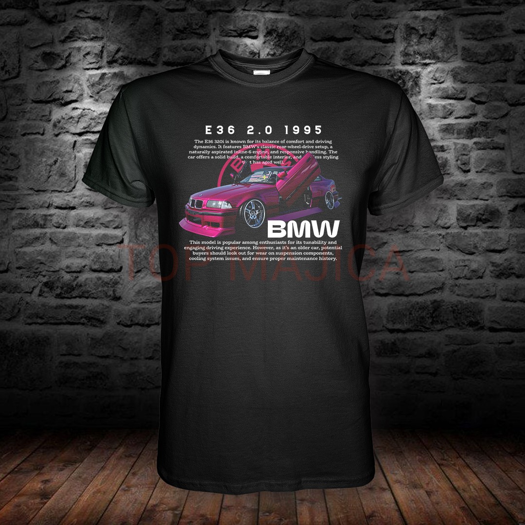 BMW E36 320i Violet majica BMW E36 320i - Majica crna BMW E36 320i Violet majica