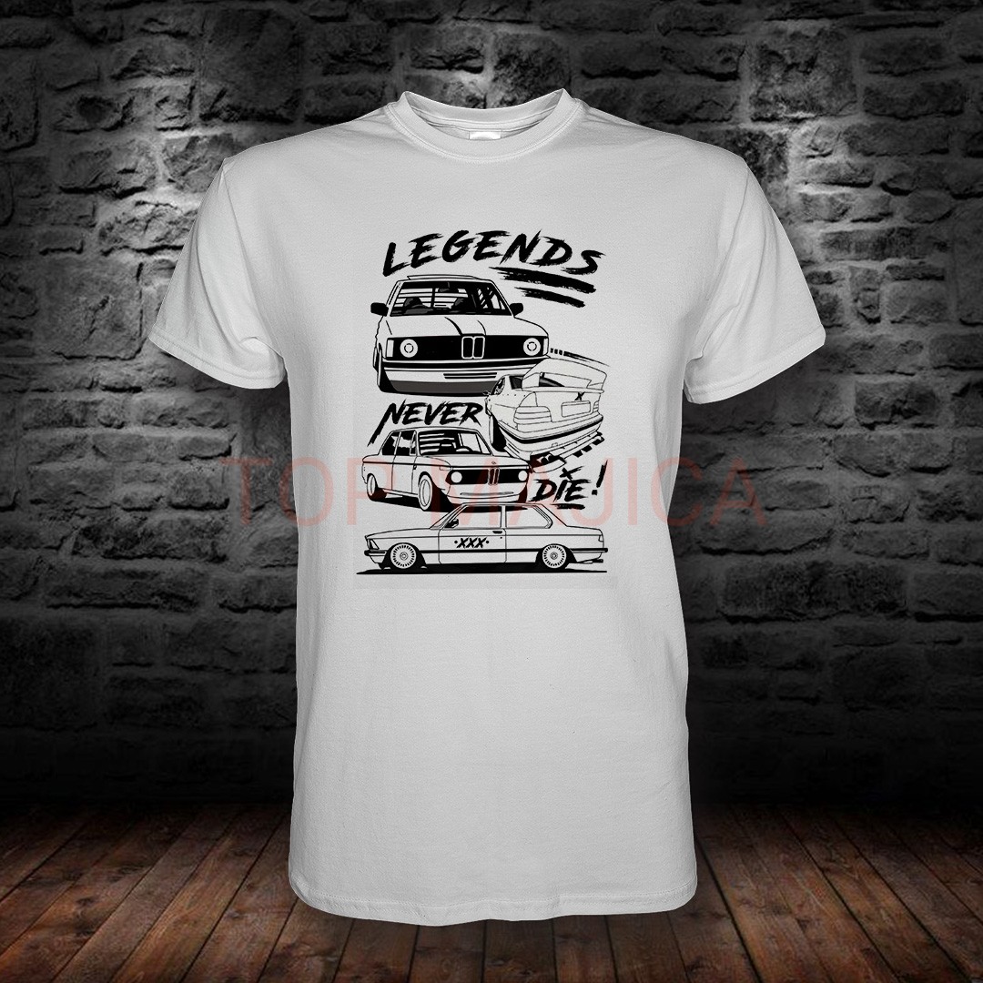 BMW - Legends never die - Majica bela BMW LEFENDS NEVER DIE