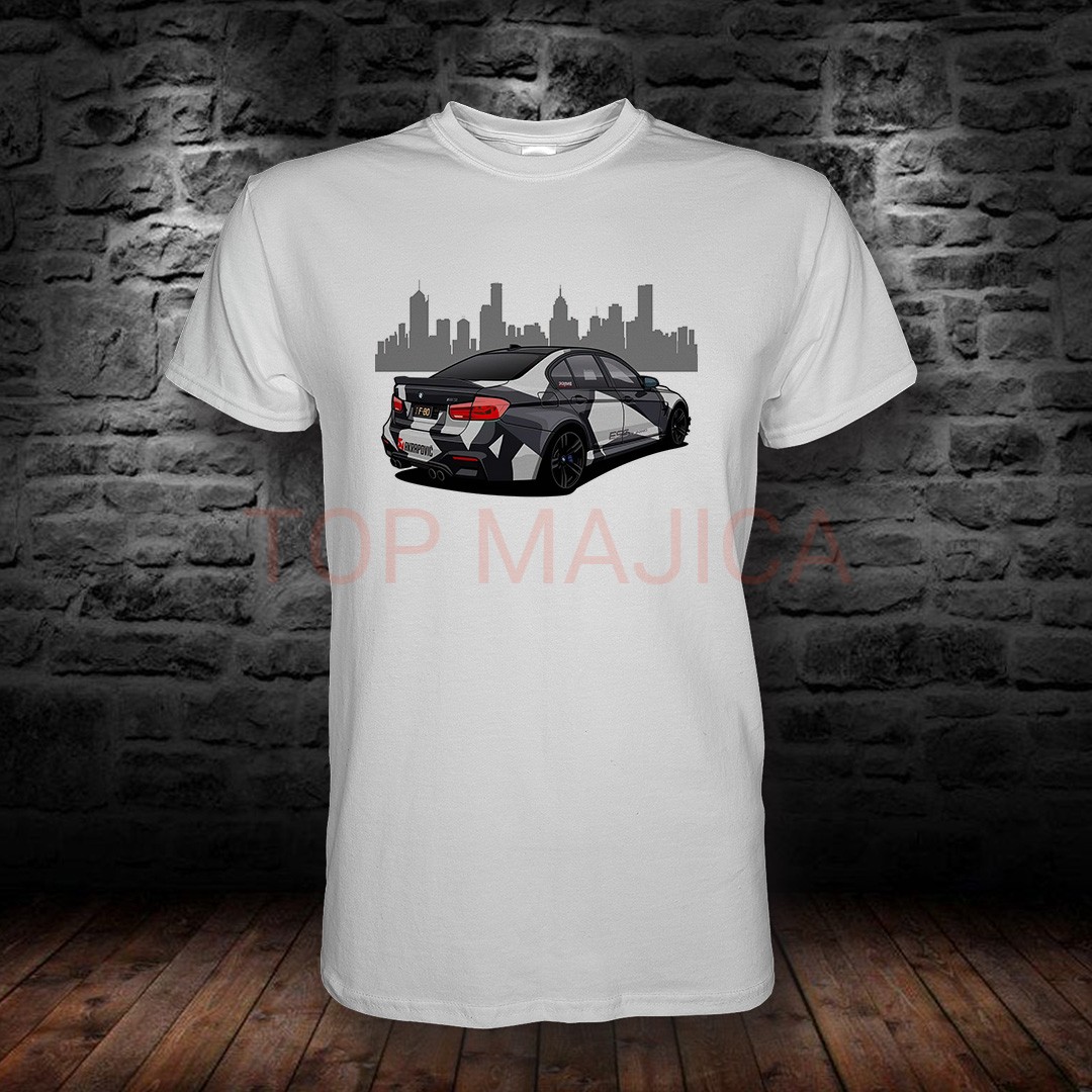 BMW M3 F80 bela BMW M3 E80 - Majica bela BMW M3 F80 bela