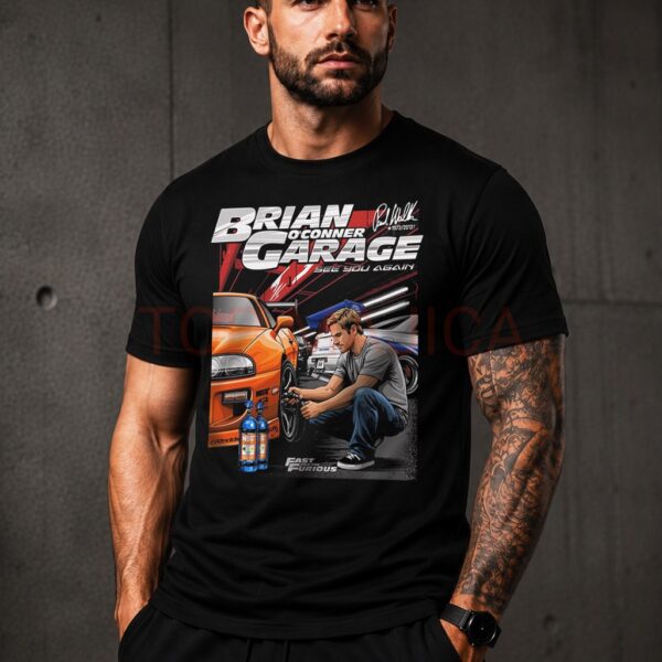 Paul Walker - Brian o Coner - Fast and Furious majica crna