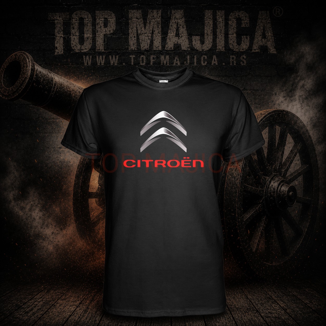 Citroen logo majica Citroen logo - Majica crna Citroen logo majica