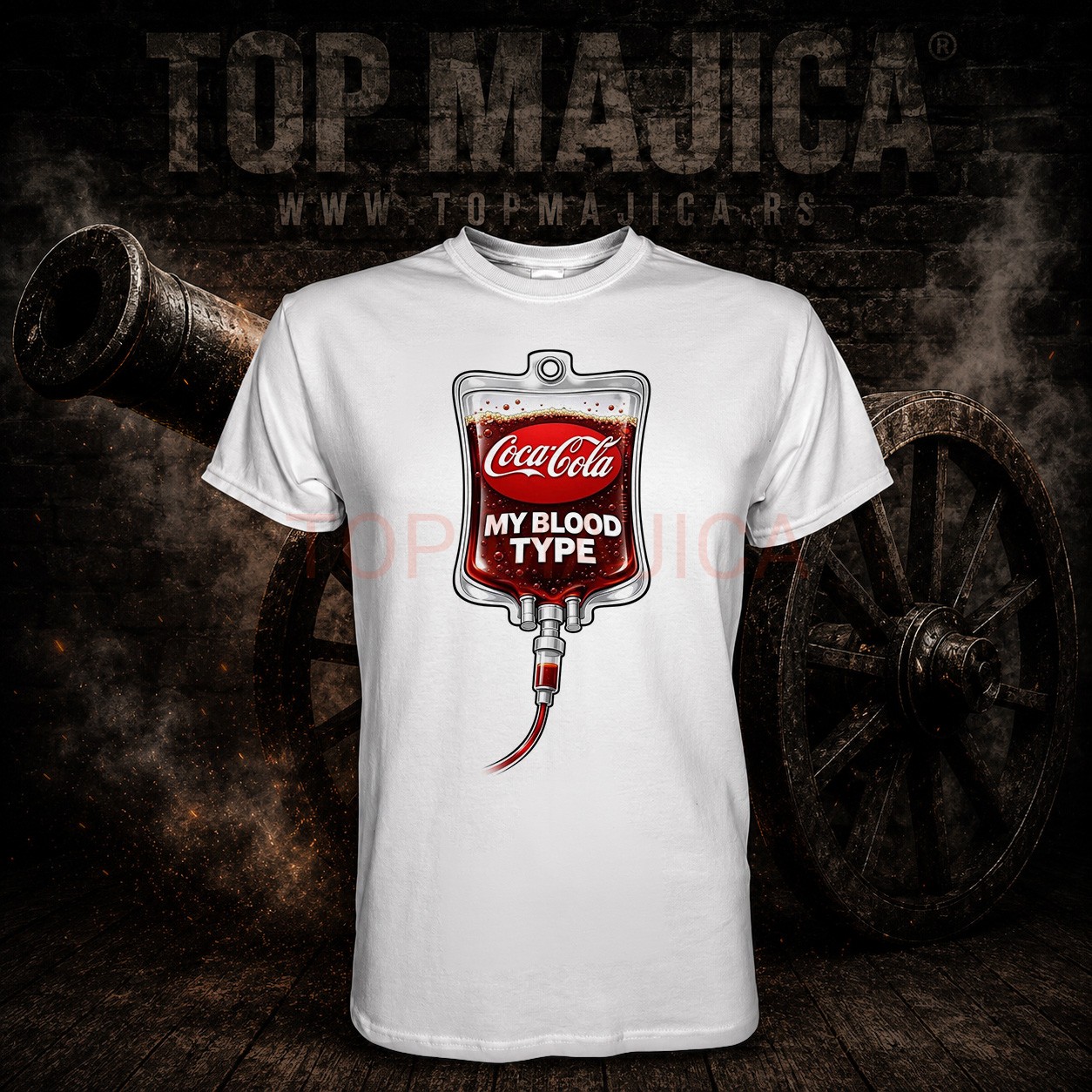 Coca Cola my blood type - Majica Coca Cola my blood type