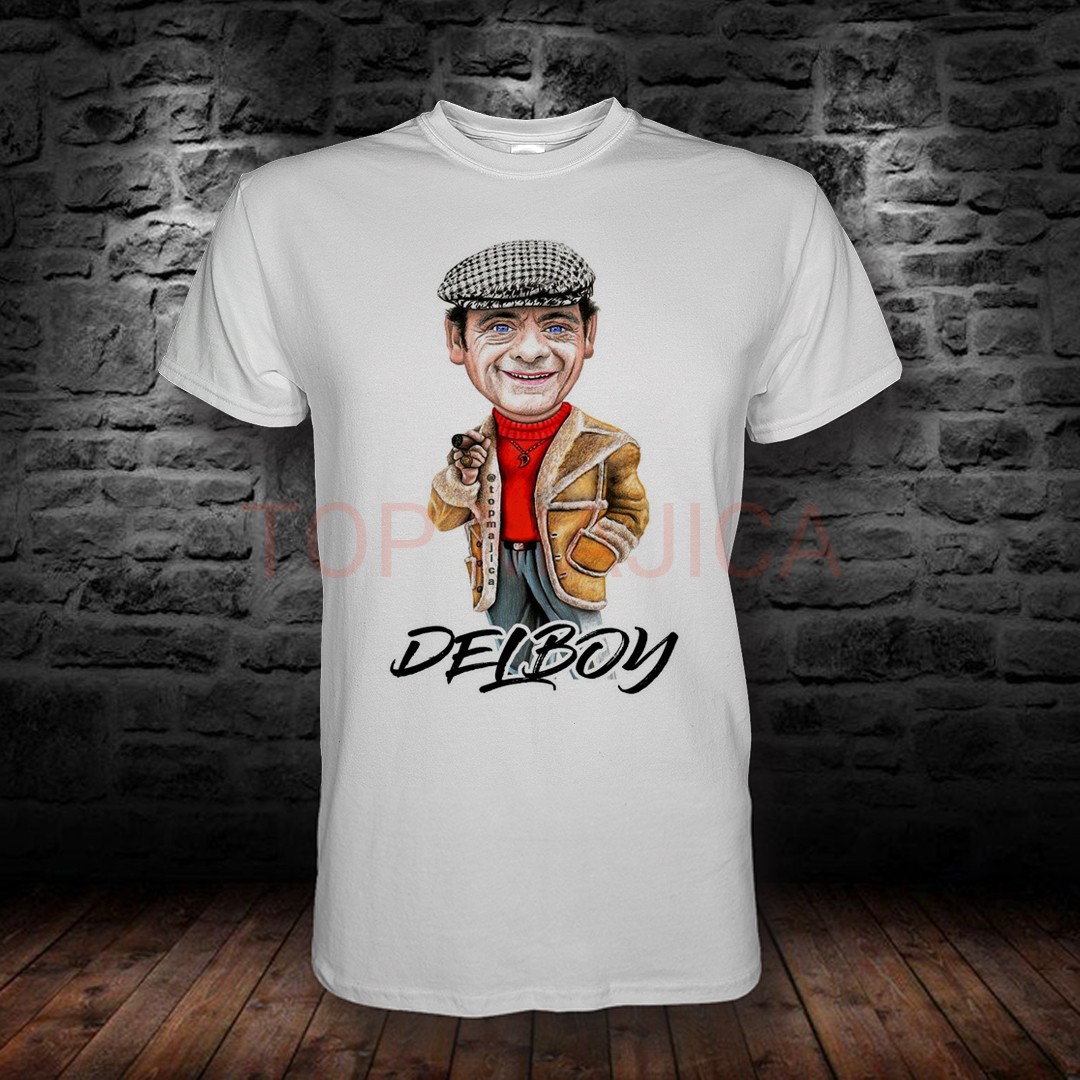 DELBOY MAJICA Delboy Mucke art - Majica bela DELBOY MAJICA