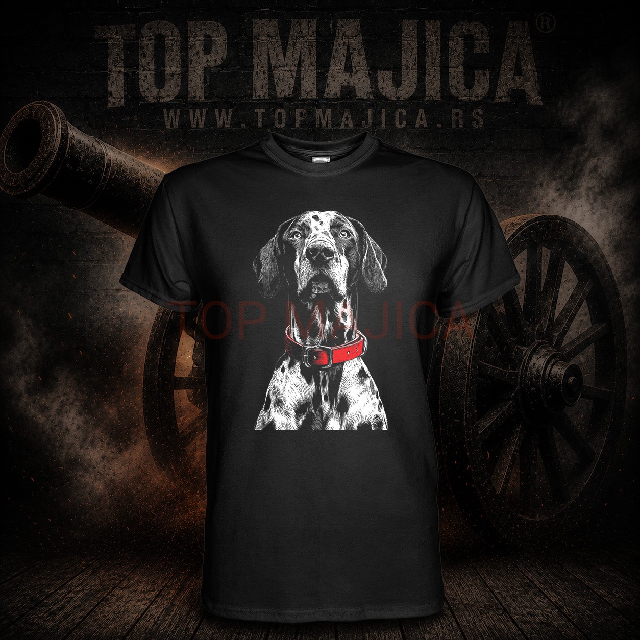 Dalmatinac top majica crna Dalmatinac - Top majica crna Dalmatinac top majica crna