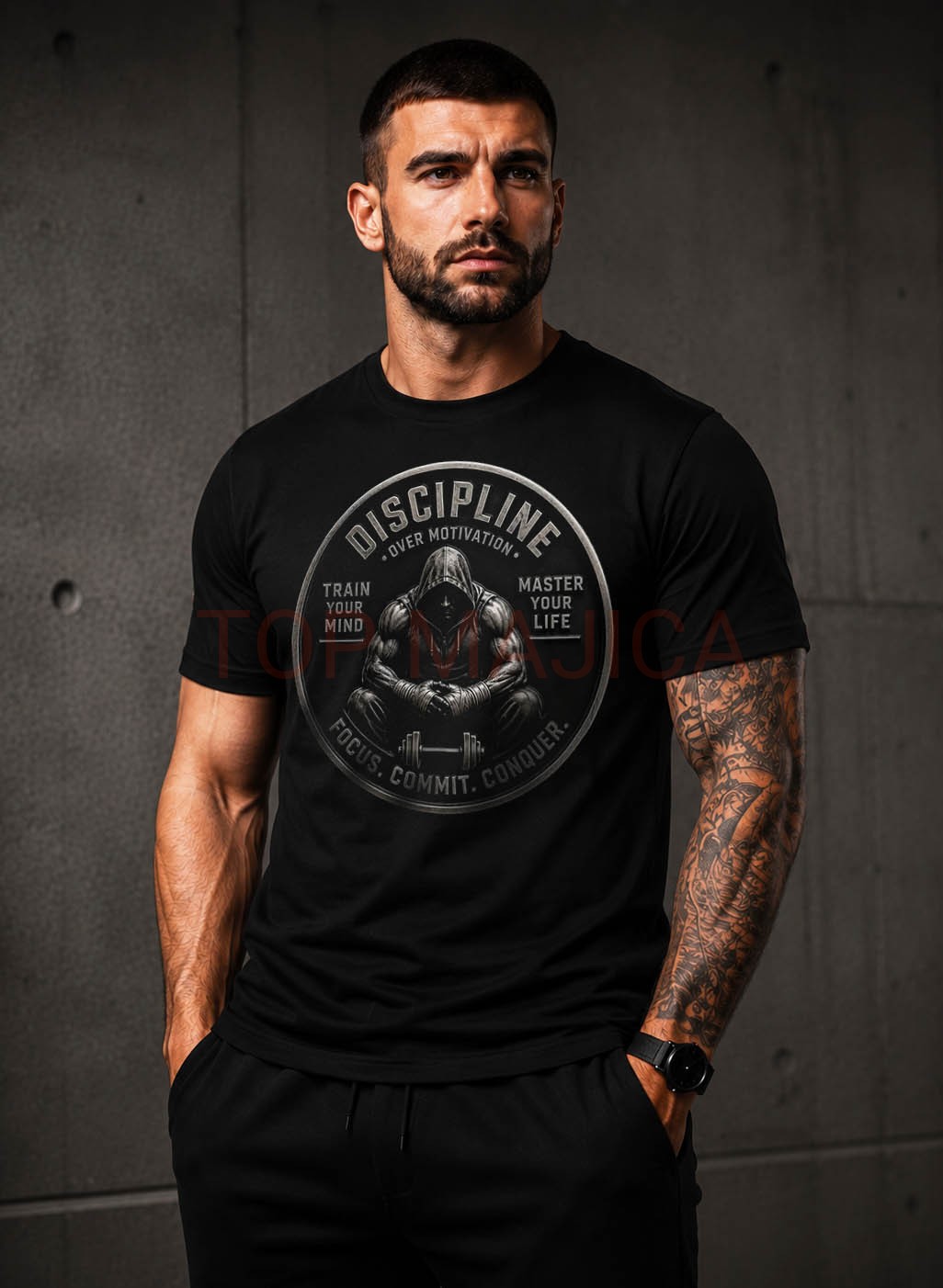 Discipline - Majica Discipline majica crna