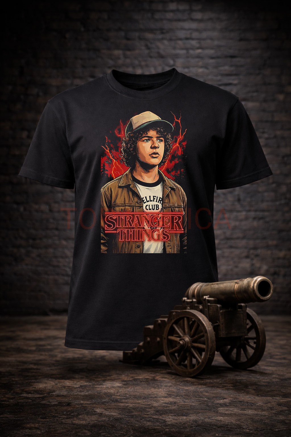 Dustin – Stranger Things majica Stranger Things - Dustin - Majica crna Dustin – Stranger Things majica