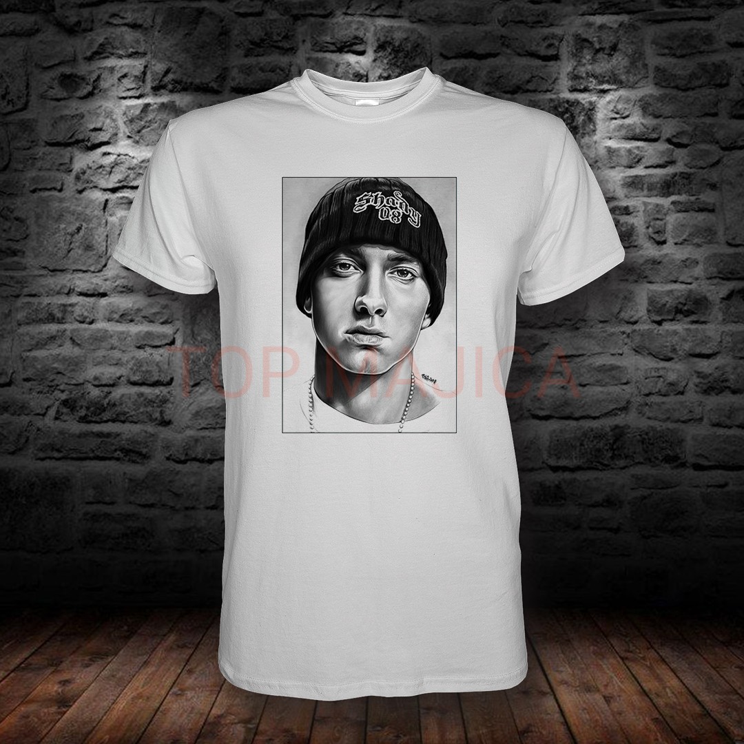 Eminem EMINEM BELA TOP MAJICA