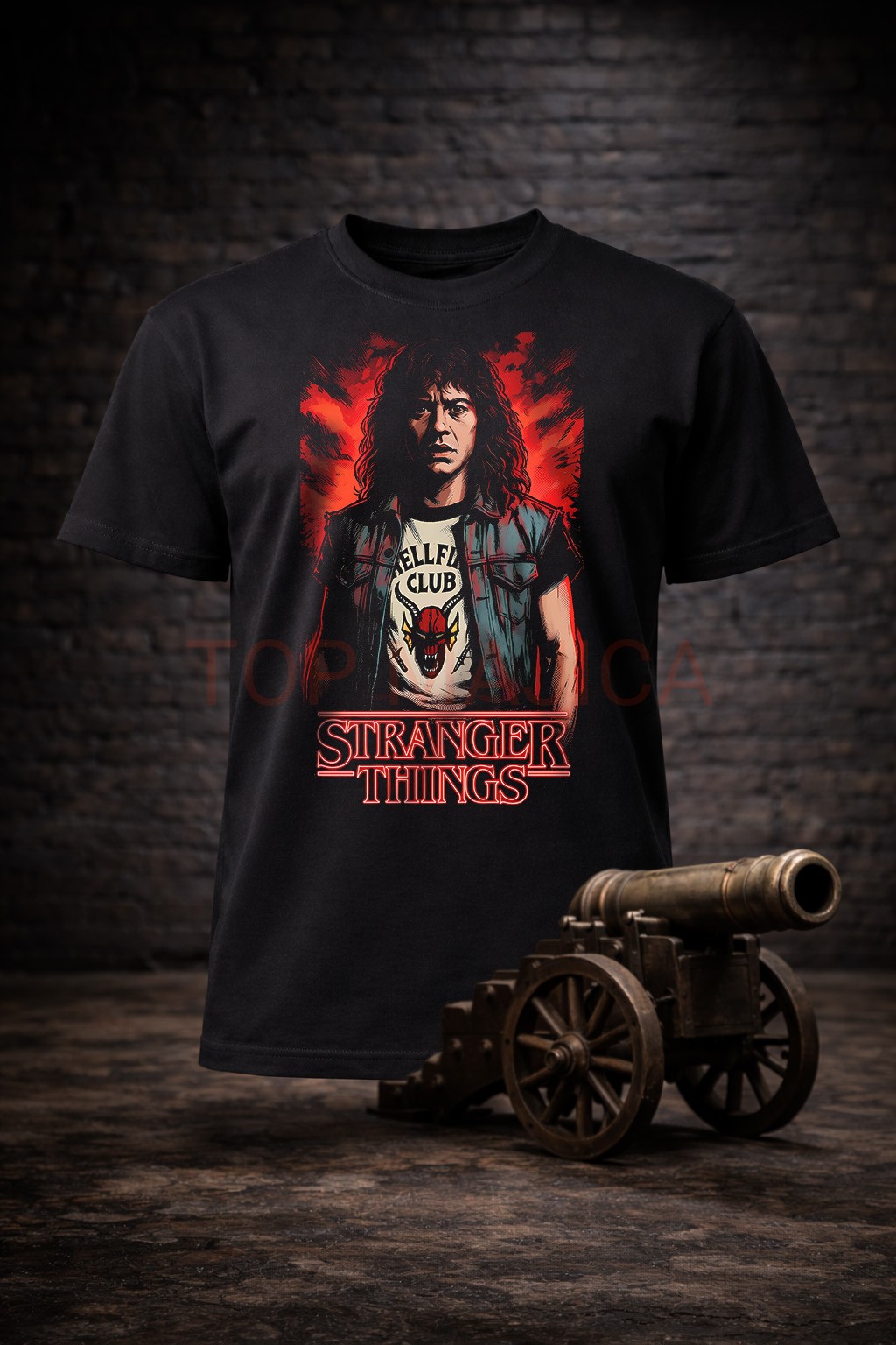 Stranger Things - Eddie Munson - Majica crna Eddie Munson Stranger Things majica