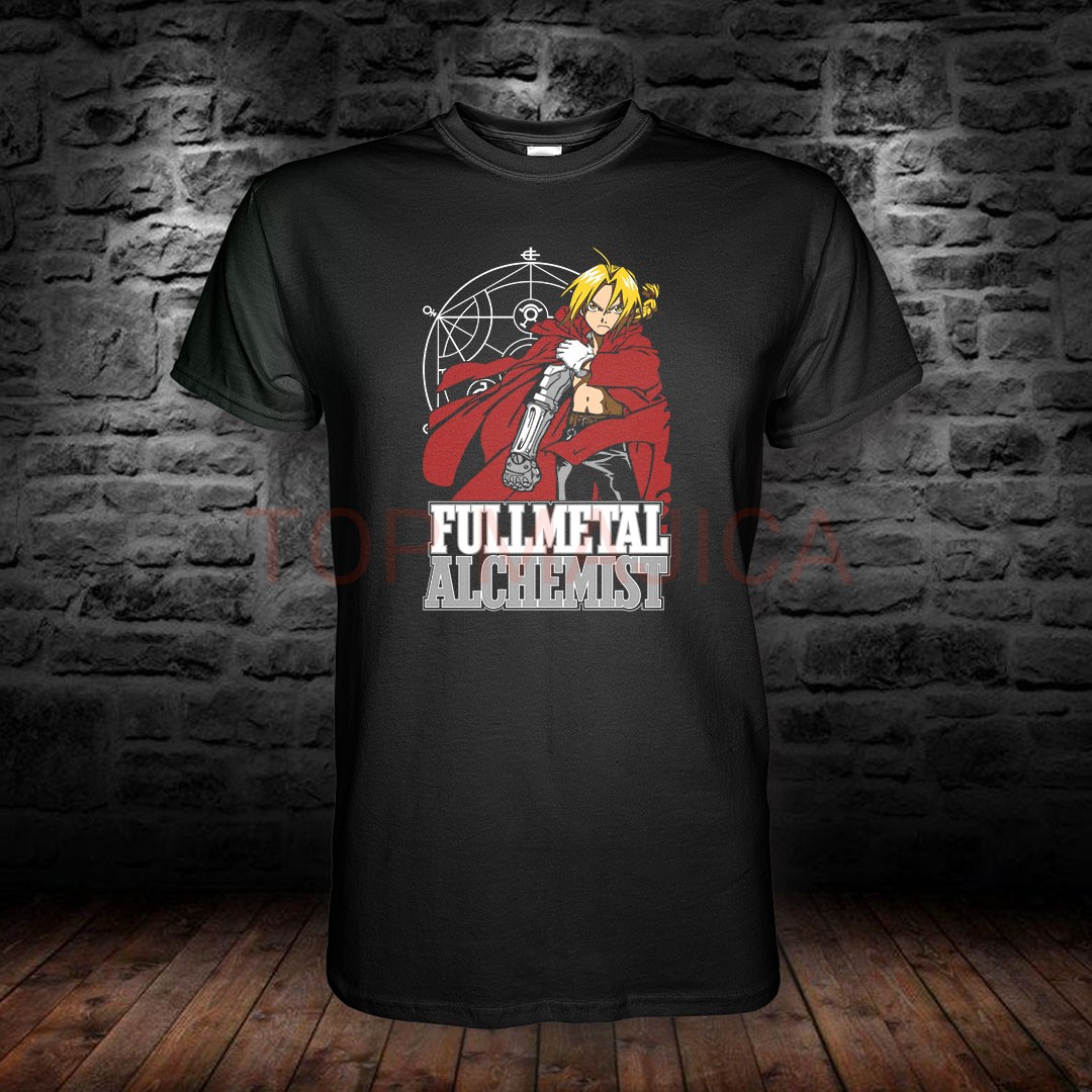 Edward Elric Fullmetal Alchemist - Majica crna Edward Elric fullmetal alchemist majica