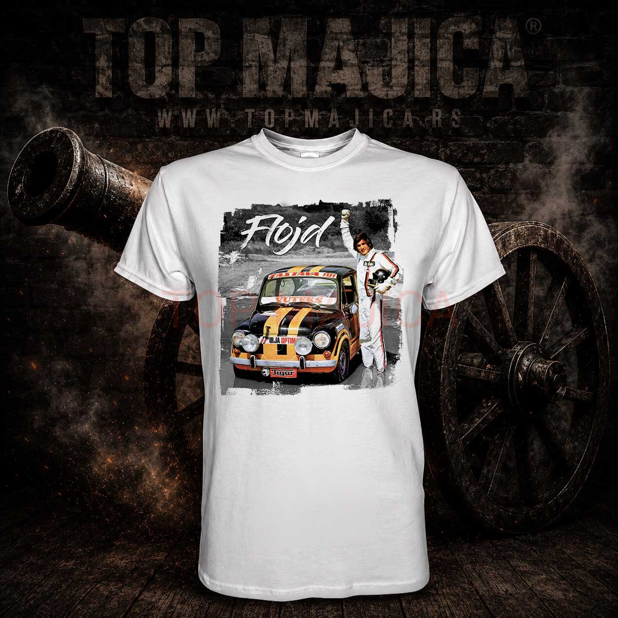 Flojd ,majica Nacionalna Klasa - Flojd - Majica bela Flojd majica