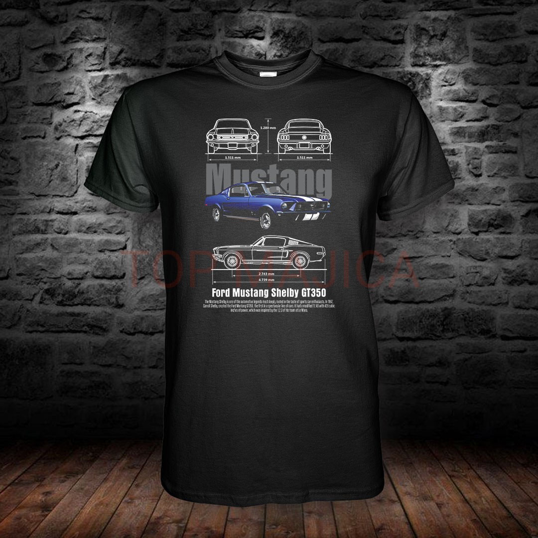 Ford Mustang Shelby GT350 majica Ford Mustang Shelby GT350 - Majica crna Ford Mustang Shelby GT350 majica