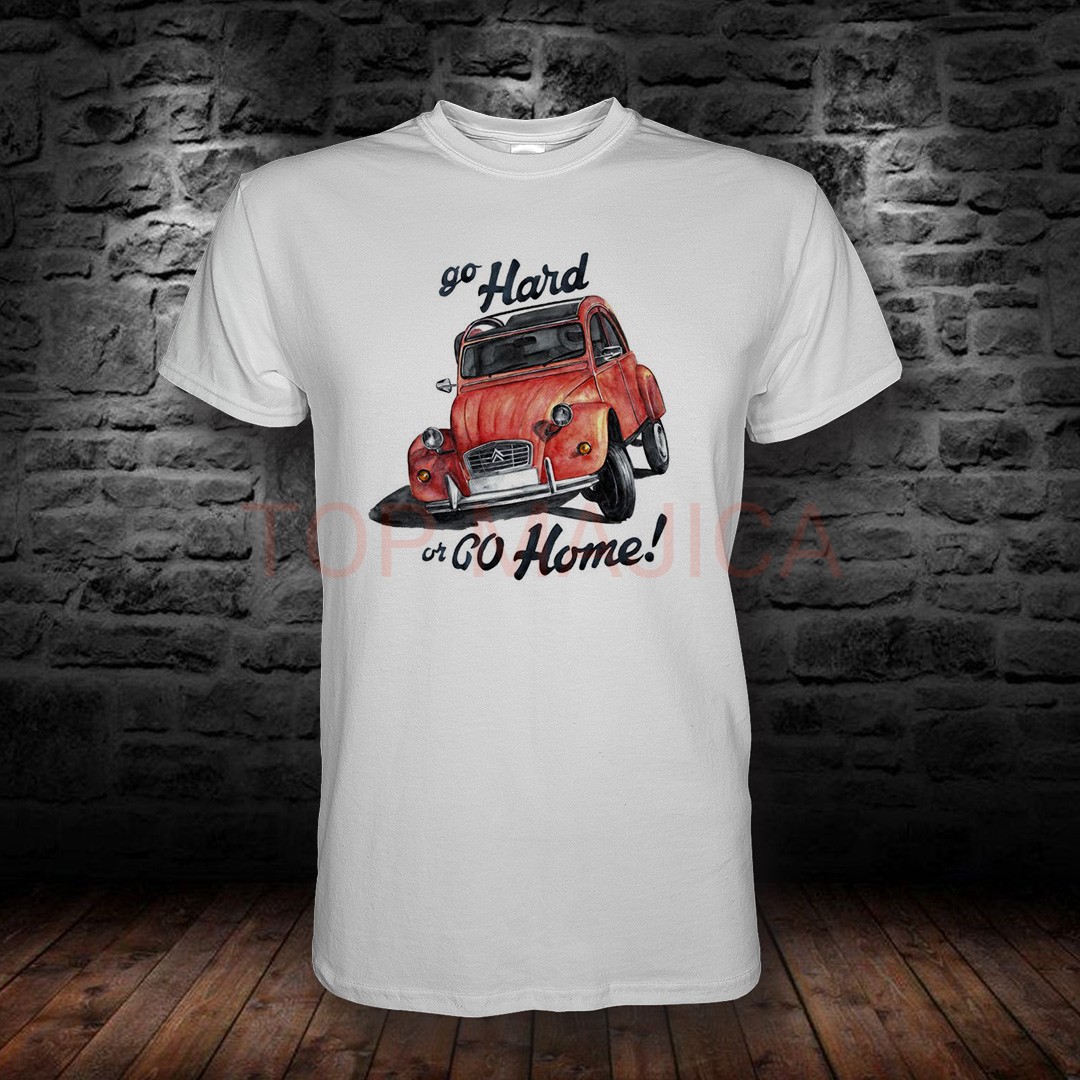 Citroen - Go hard or go home - Majica bela GO HARD CITROEN