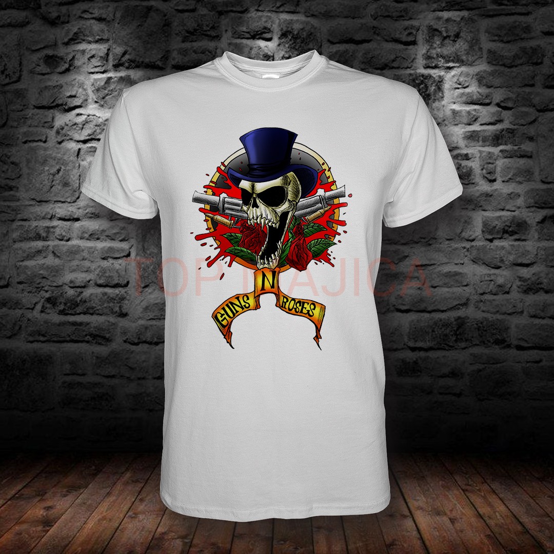 Guns N Roses majica bela GUNS N ROSES TOP MAJICA BELA