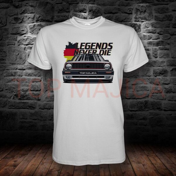 Volkswagen Golf - Legends never die - Majica bela