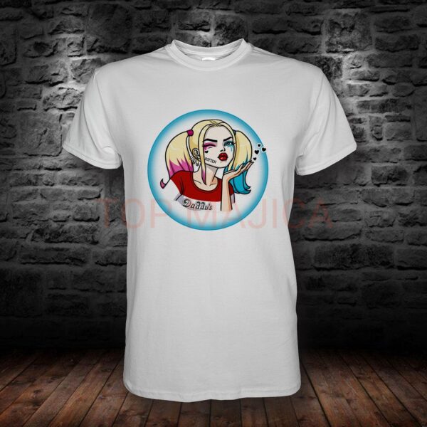 Harley Quinn send kiss - Majica bela