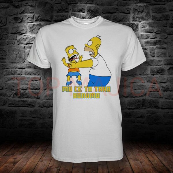 Homer and Bart - Majica bela