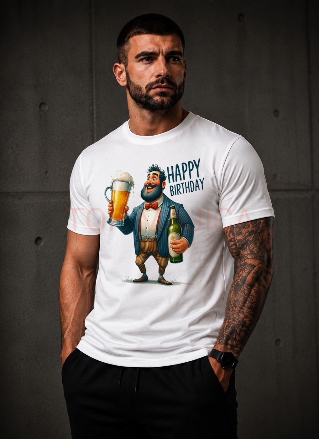 Happy Birthday beer majica Happy Birthday Beer - Srecan rodjendan bela majica Happy Birthday beer majica