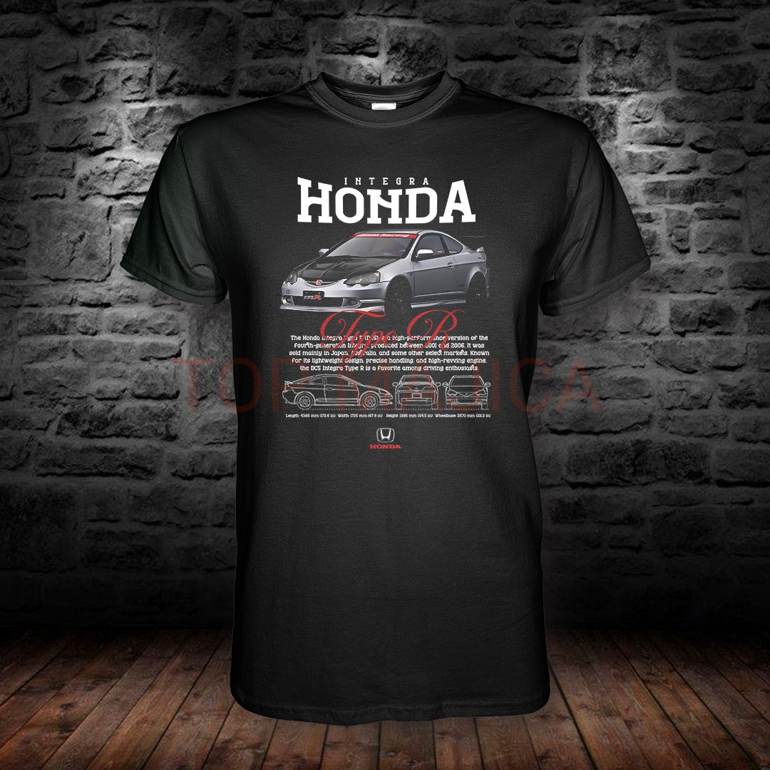 Honda Integra TypeR - Majica crna Honda integra type R
