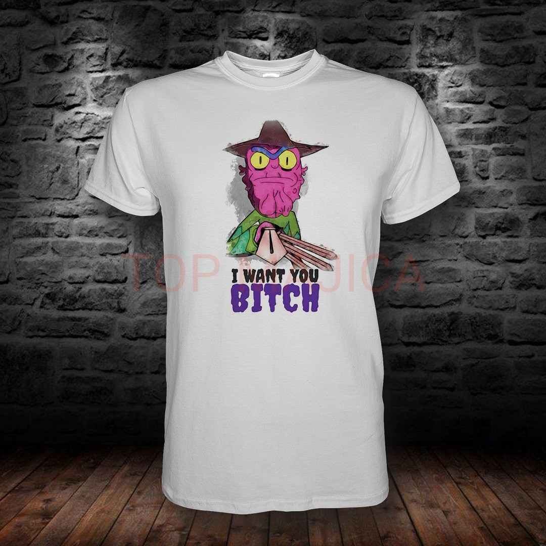 I WANT YOU BITCH RICK AND MORTY Rick and Morty - I want you bitch - Majica bela I WANT YOU BITCH RICK AND MORTY