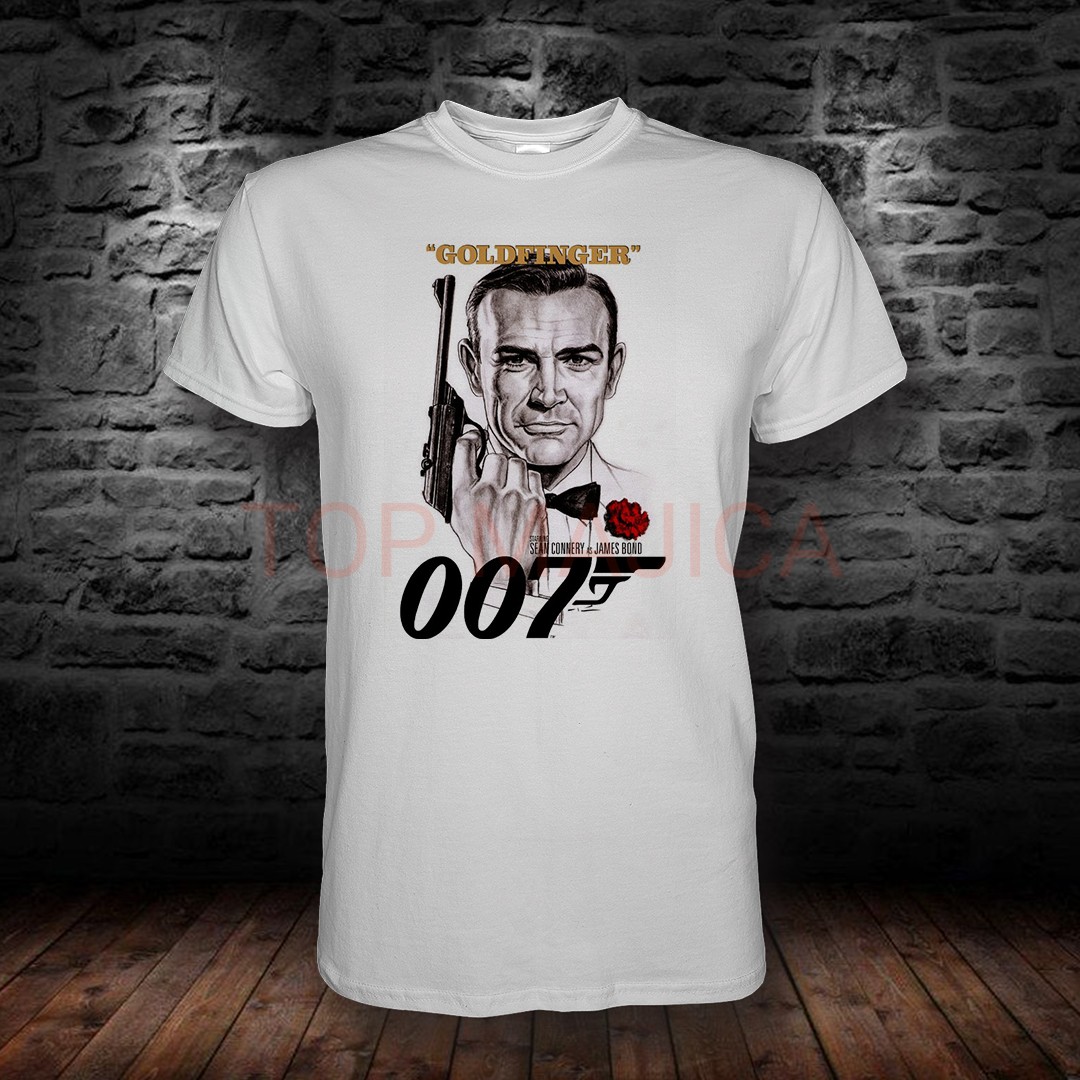 JAMES BOND GOLDFINGER James Bond Goldfinger - Majica bela JAMES BOND GOLDFINGER