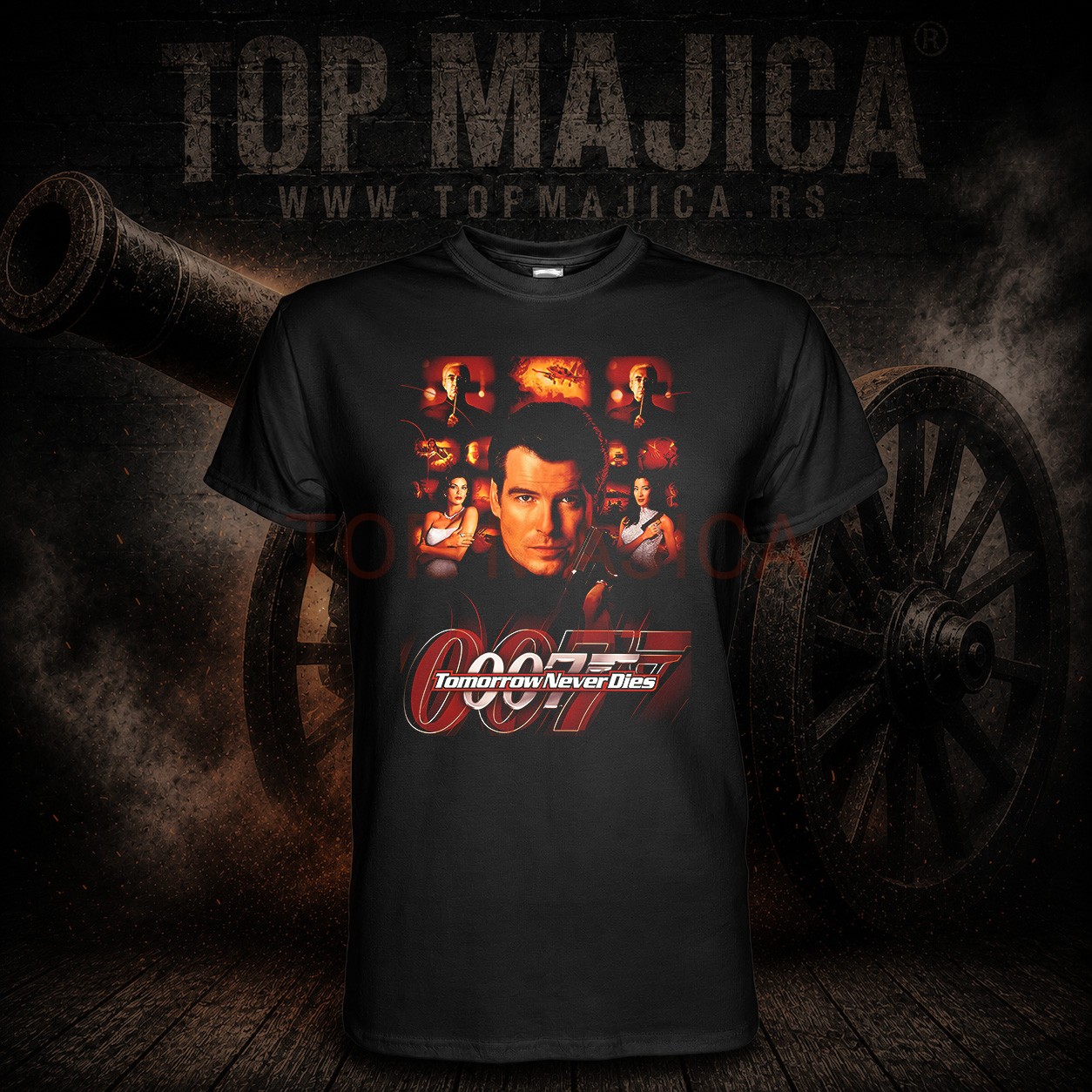 James Bond 007 Tomorrow never dies majica crna James Bond 007 - Tomorow never dies - Majica crna James Bond 007 Tomorrow never dies majica crna
