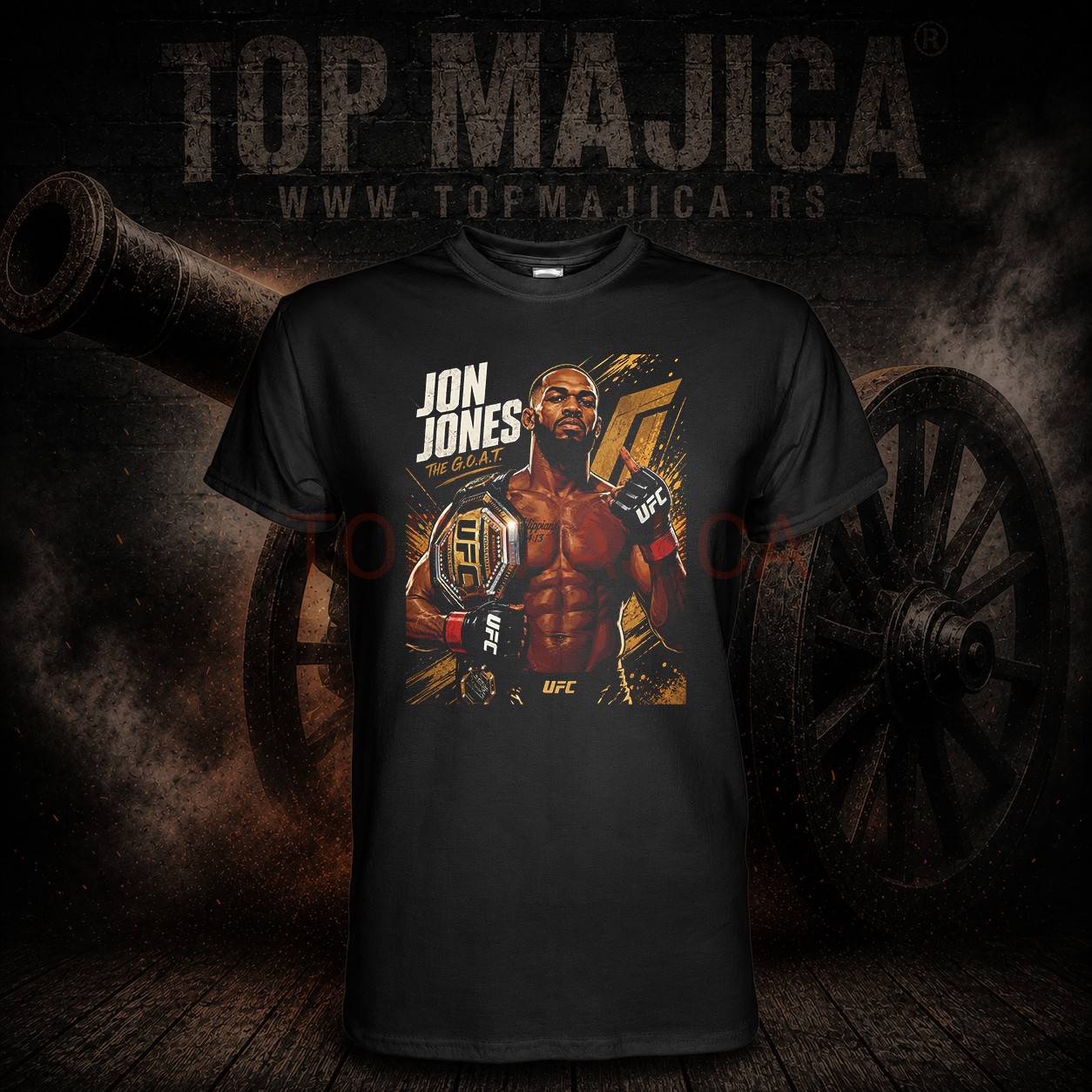 Jon Jones the goat majica crna Jon Jones the GOAT - Majica crna Jon Jones the goat majica crna