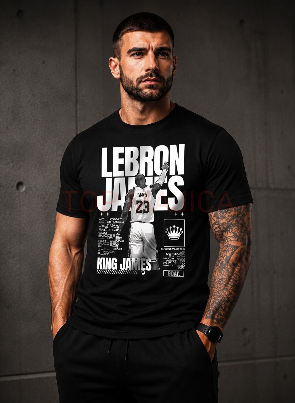 Lebron James 23 majica crna Lebron James 23 - Majica crna Lebron James 23 majica crna