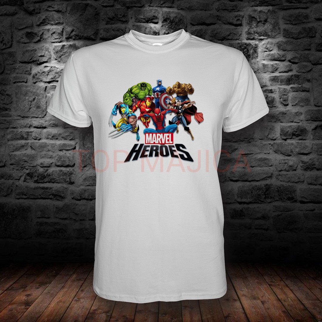 MARVEL HEROES Marvel Heroes - Majica bela MARVEL HEROES