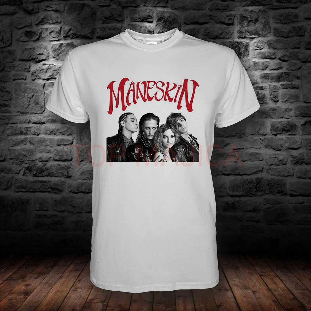 Maneskin BELA MAJICA Maneskin majica bela Maneskin BELA MAJICA