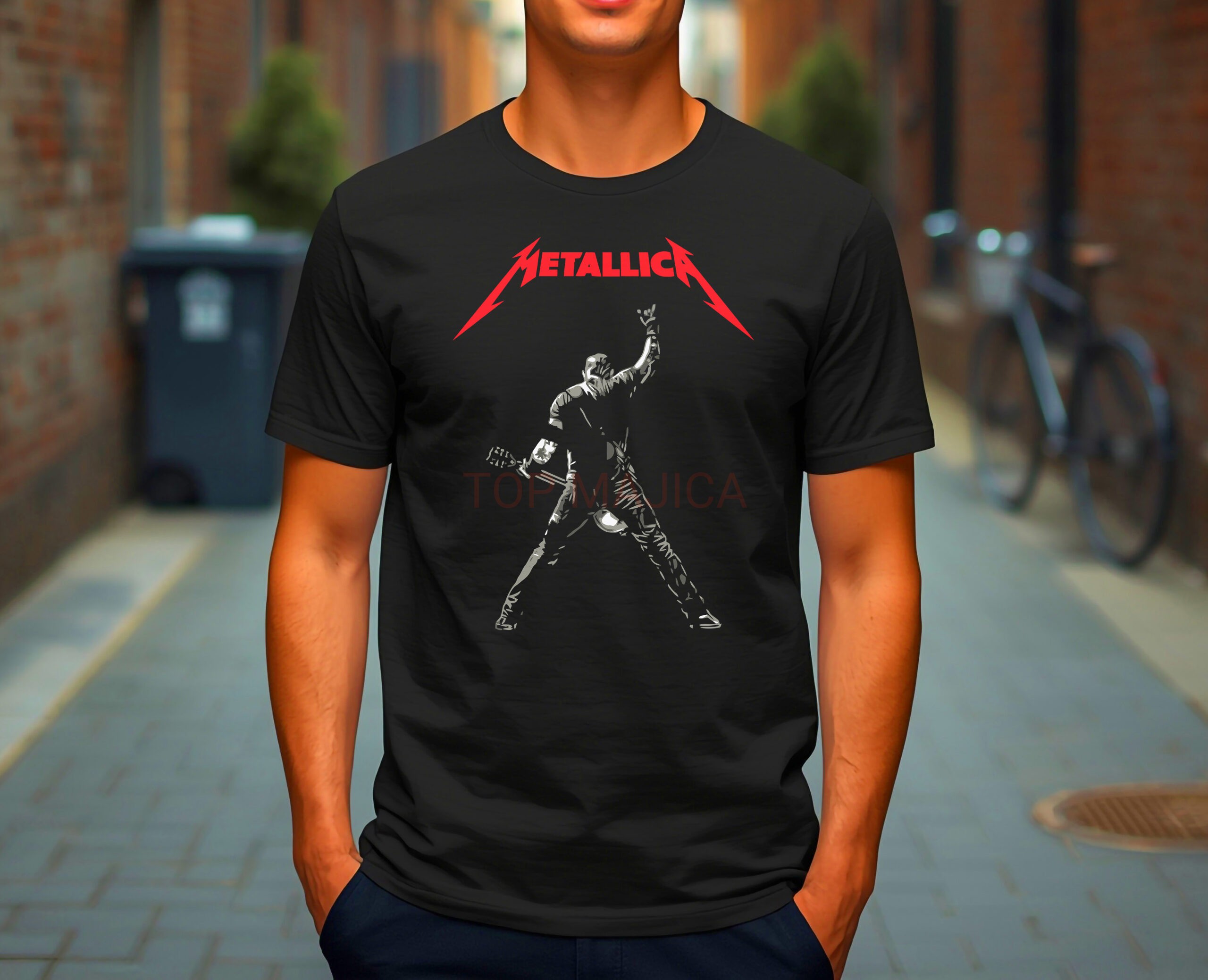 Metallica classic majica Metallica red majica scaled