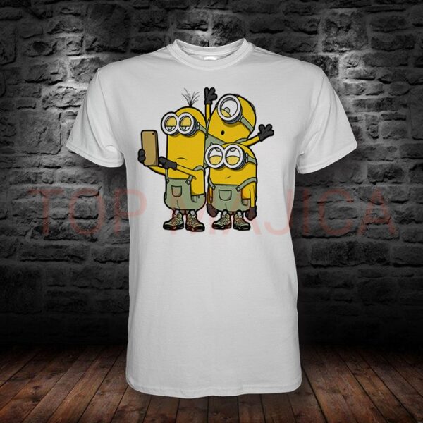 Minions Selfie - Majica bela