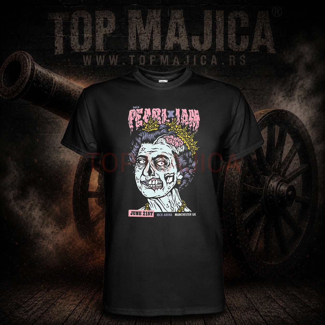 Pearl Jam 2012 UK - Majica crna Pearl Jam 2012 UK majica crna