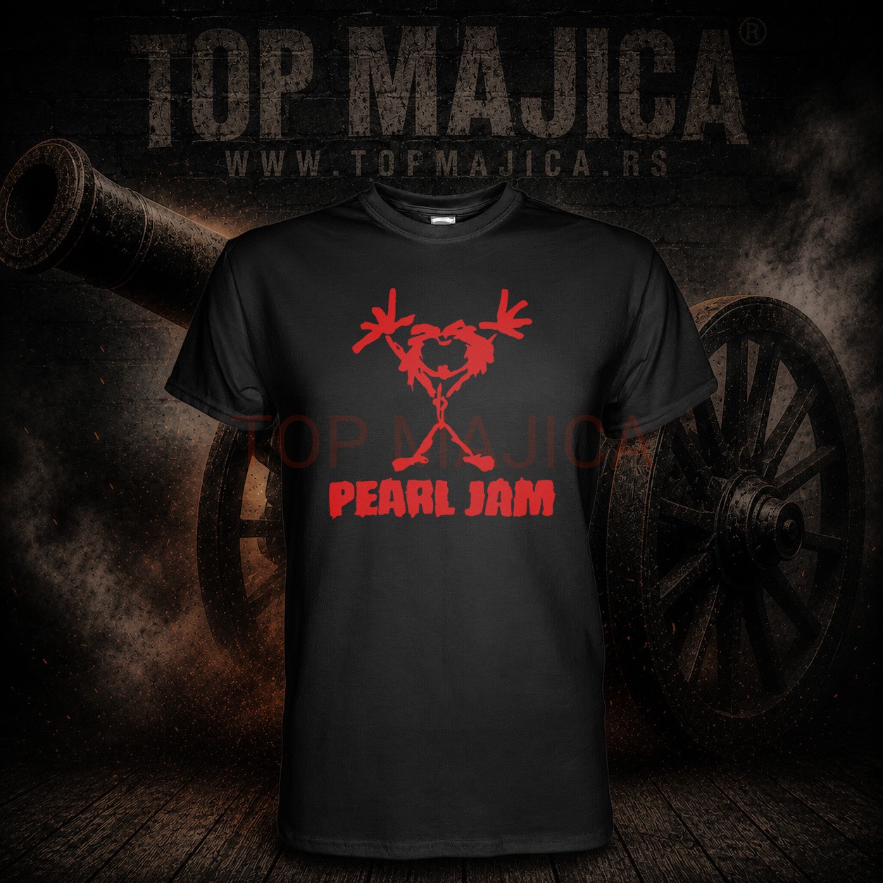 Pearl Jam majica crna classic Pearl Jam classic majica crna