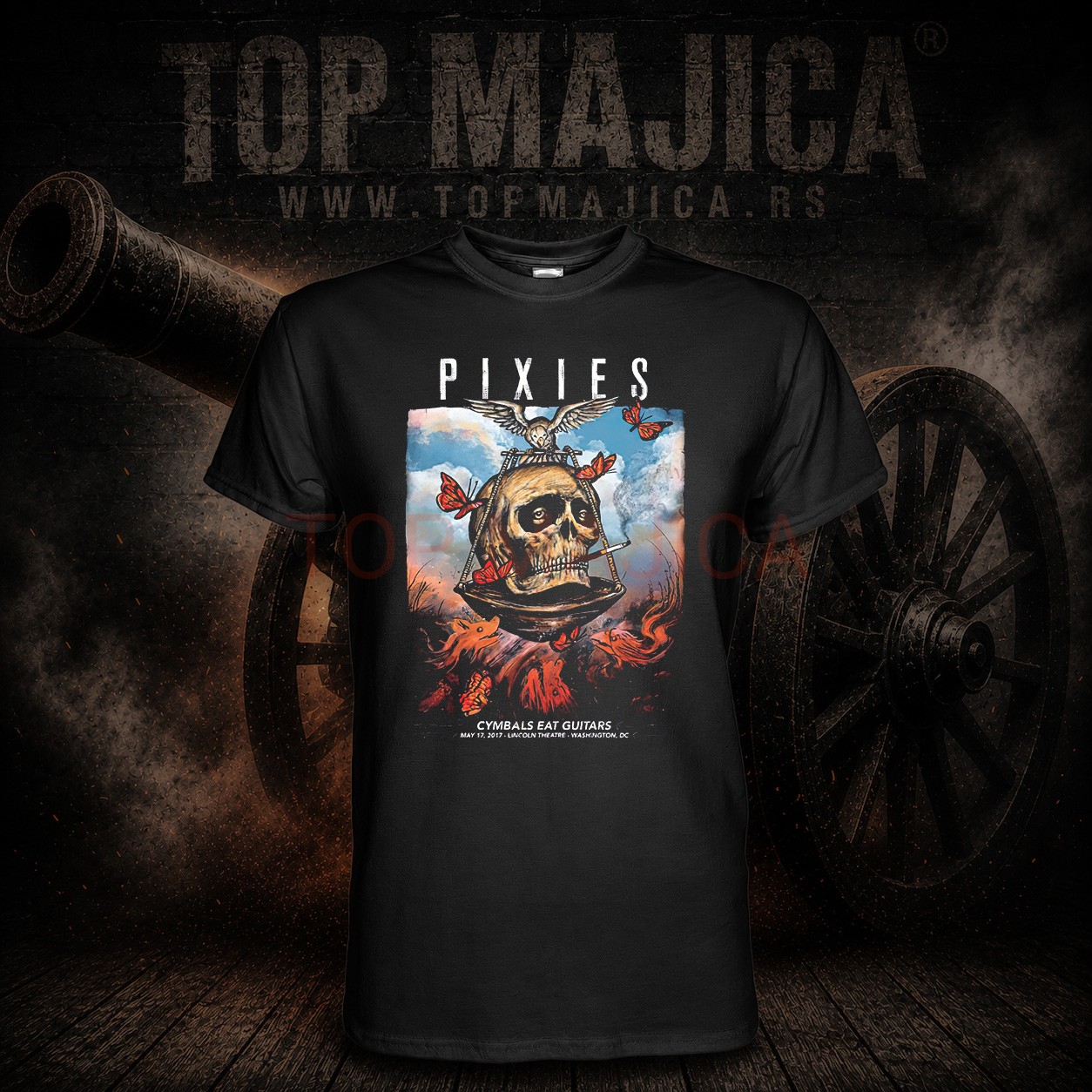 Pixies - Cymbals eat guitars - Majica crna Pixies Cymbals majica