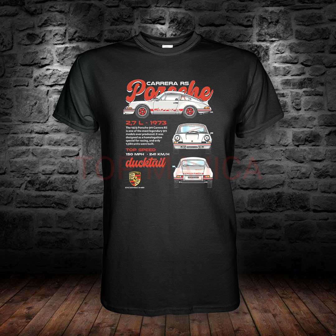 Porsche Carrera RS 1973god Porsche Carrera RS 1973god - Majica crna Porsche Carrera RS 1973god
