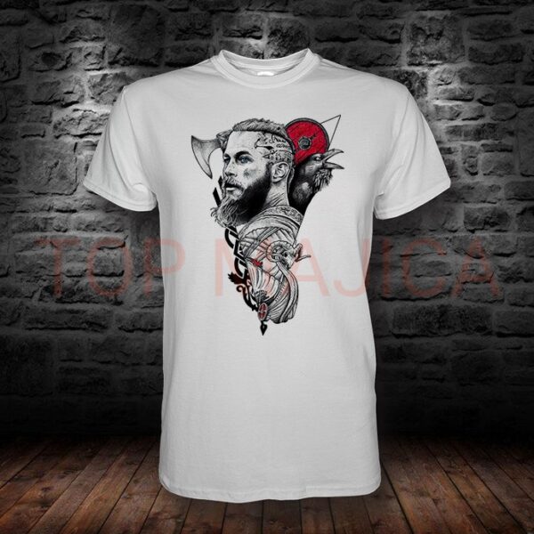 Ragnar Lothbrok Viking - Majica bela