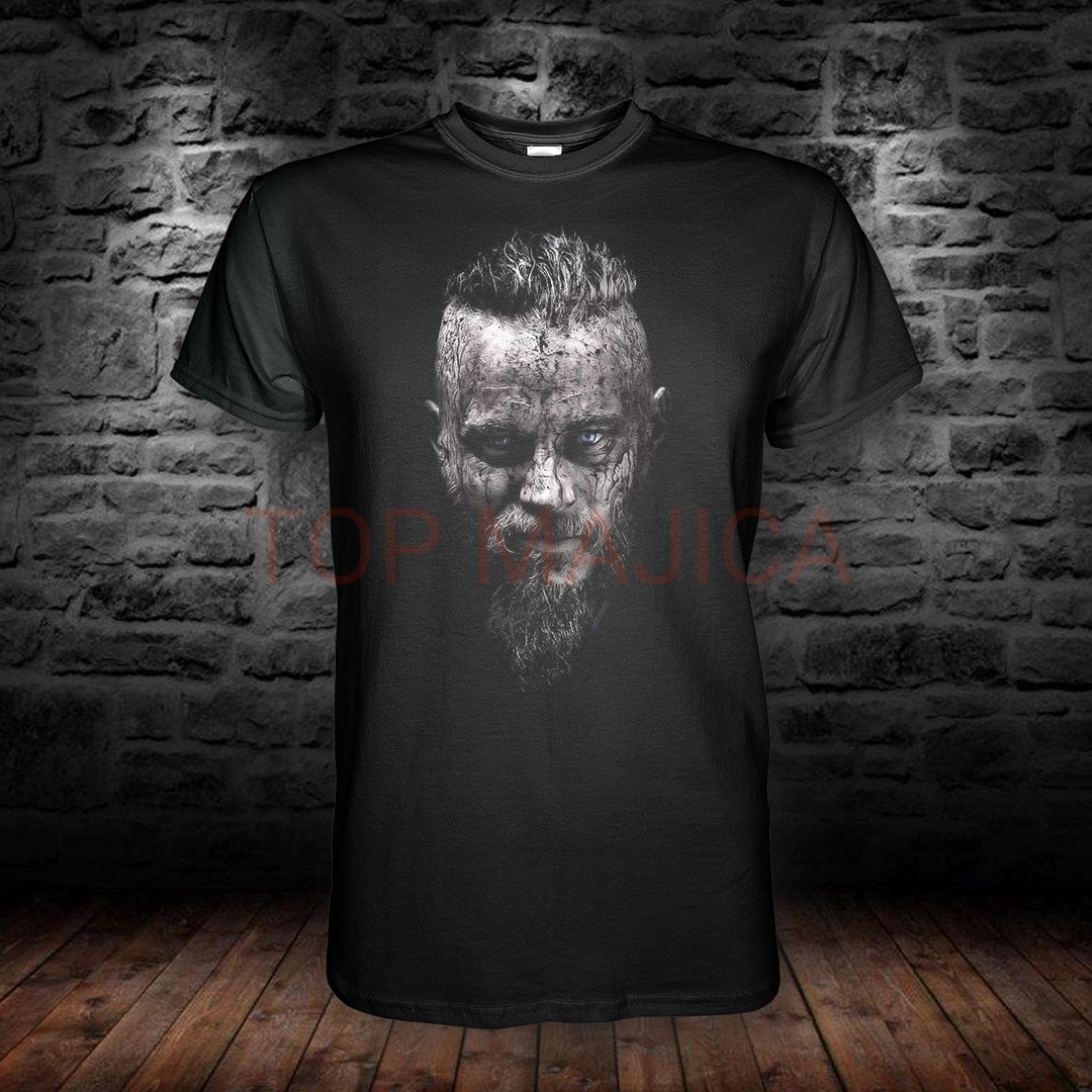 Ragnar Ragnar Lothbrok Viking - Majica crna Ragnar
