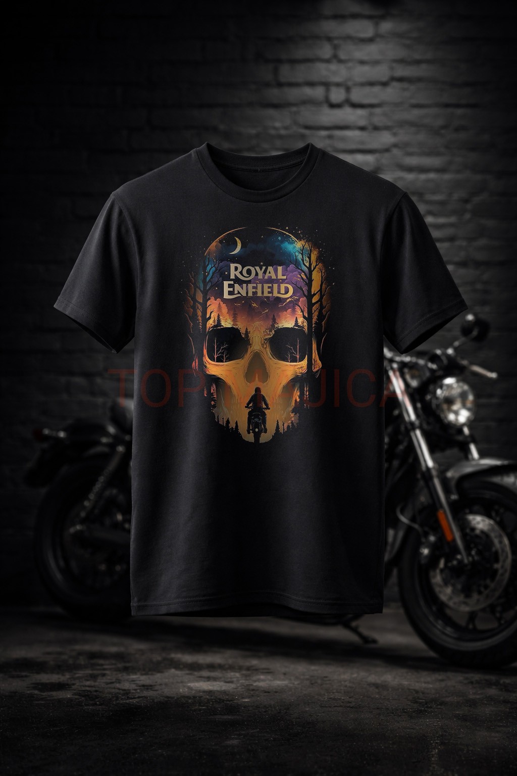 Royal Enfield - Majica crna Royal enfild majica