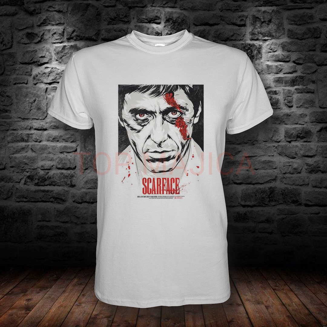 SCARFACE Scarface blood - Majica bela SCARFACE