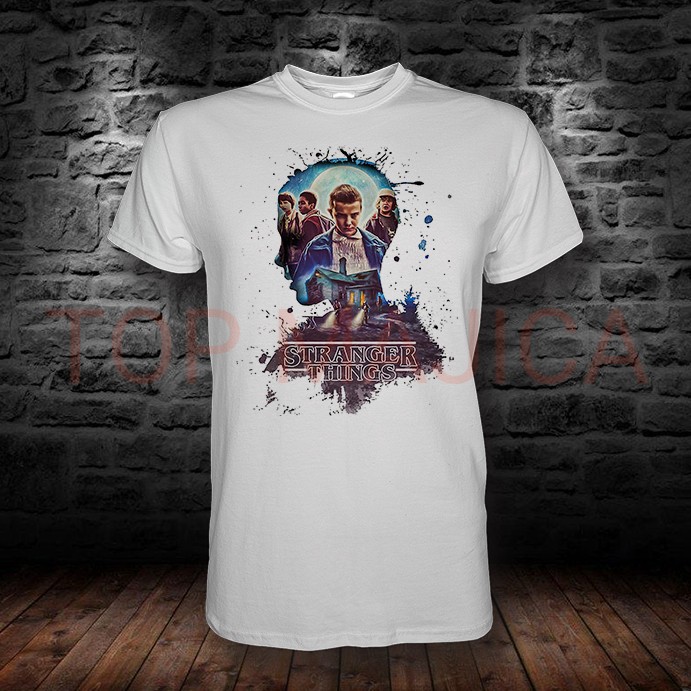 STRANGER THINGS ART TOP MAJICA Stranger Things - Eleven - Majica bela u svim velicinama STRANGER THINGS ART TOP MAJICA
