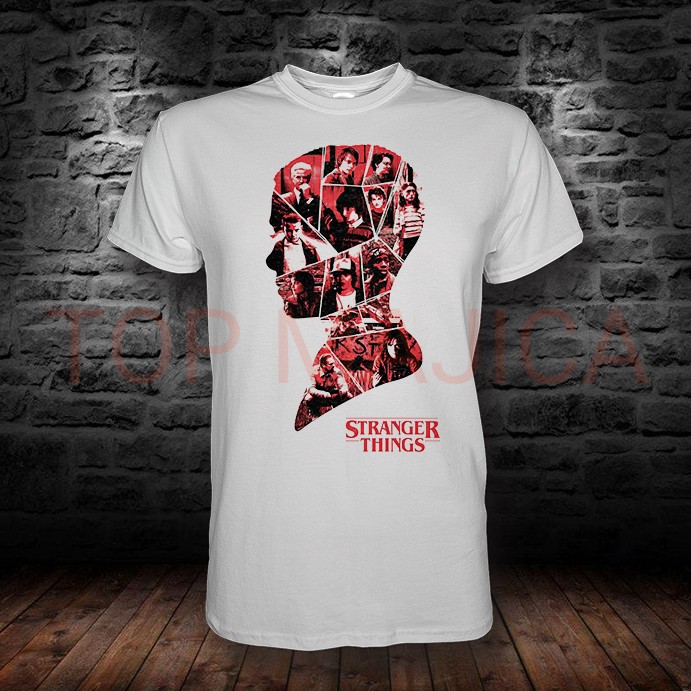 STRANGER THINGS PARTS Stranger Things parts art - Majica bela STRANGER THINGS PARTS