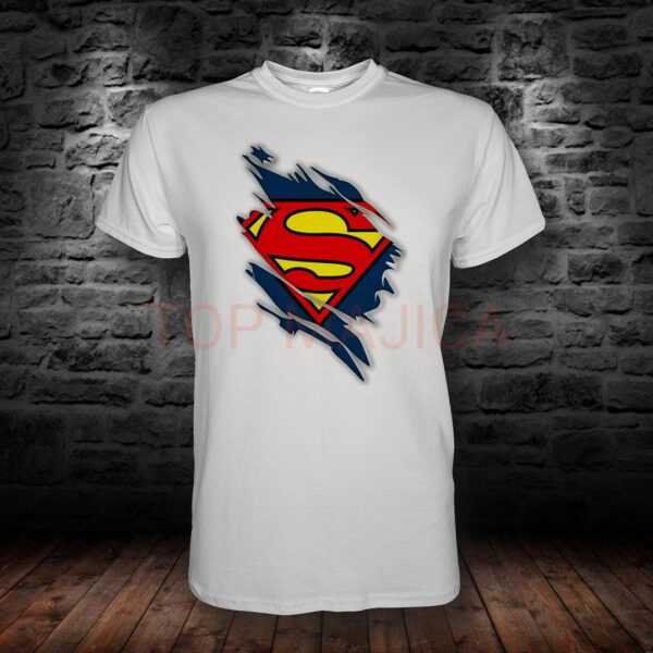 Superman majica bela