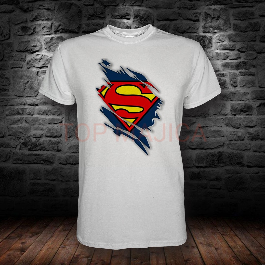 Superman majica bela SUPERMAN