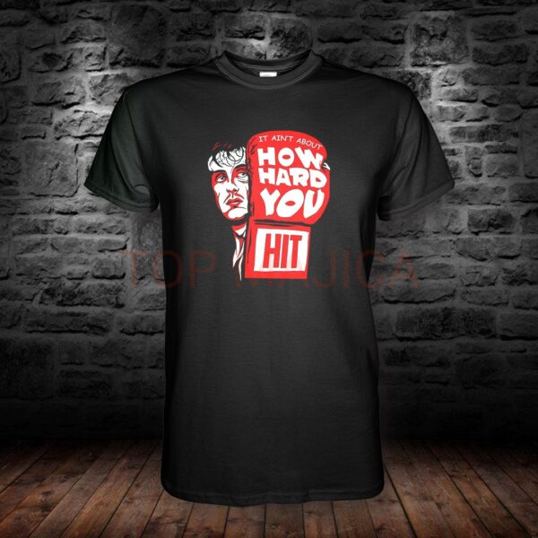 Silvester Stalone - How hard you hit - Majica crna