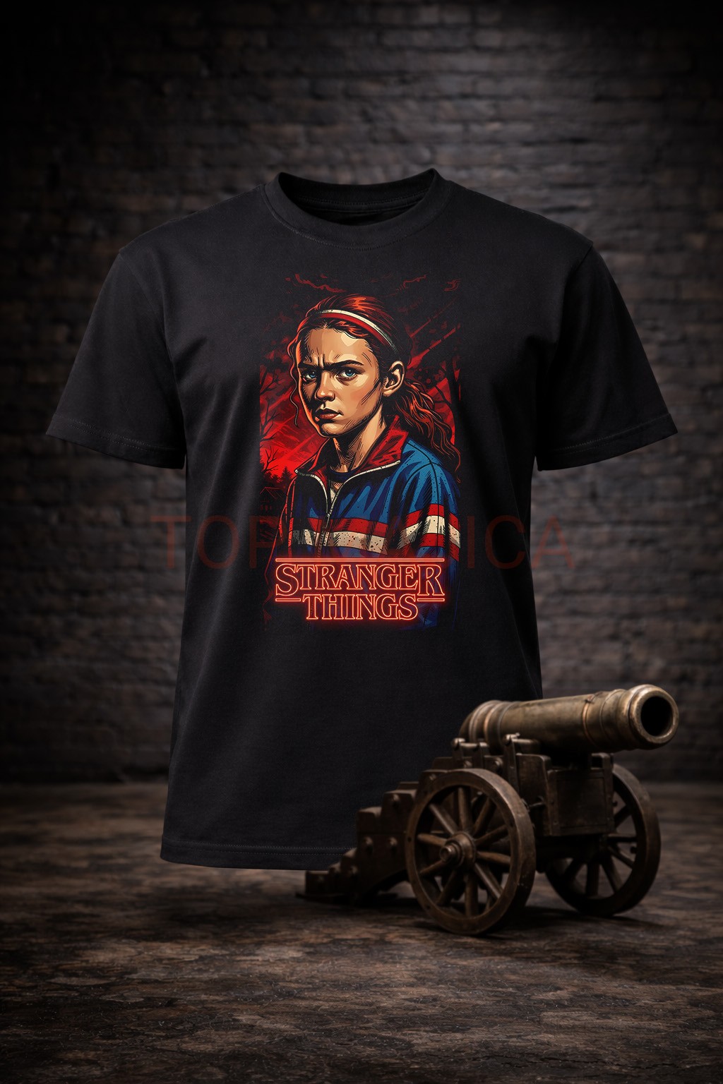 Stranger Things Max - Majica crna Stranger Things Max majica